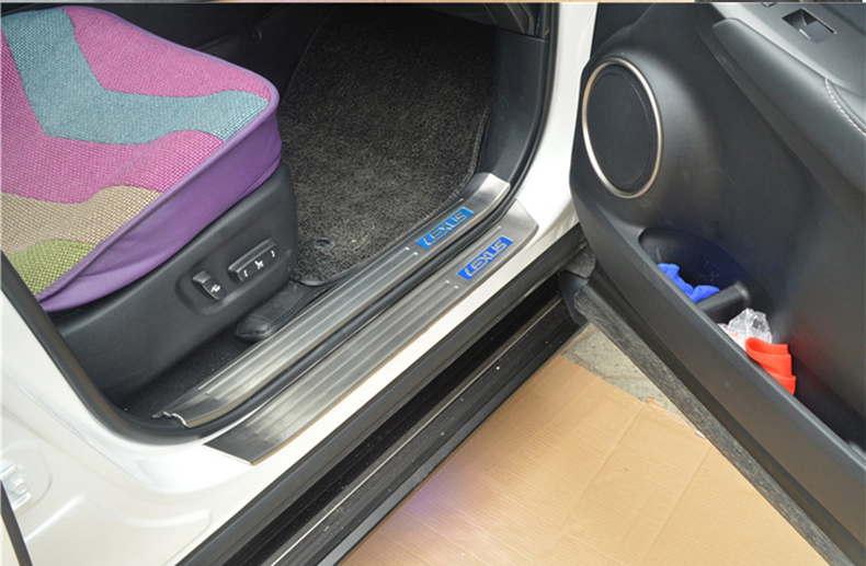 300迎宾踏板 不锈钢门槛条 雷克萨斯nx系列改装专用车门踏板 内置门槛