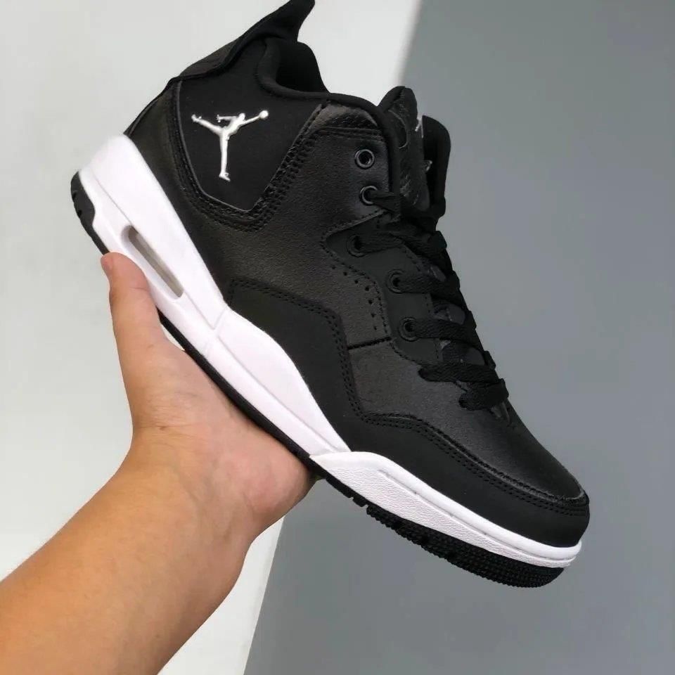 aj3乔3篮球鞋男女防滑耐磨中帮运动篮球鞋aj篮球鞋运动鞋 黑白紫 40