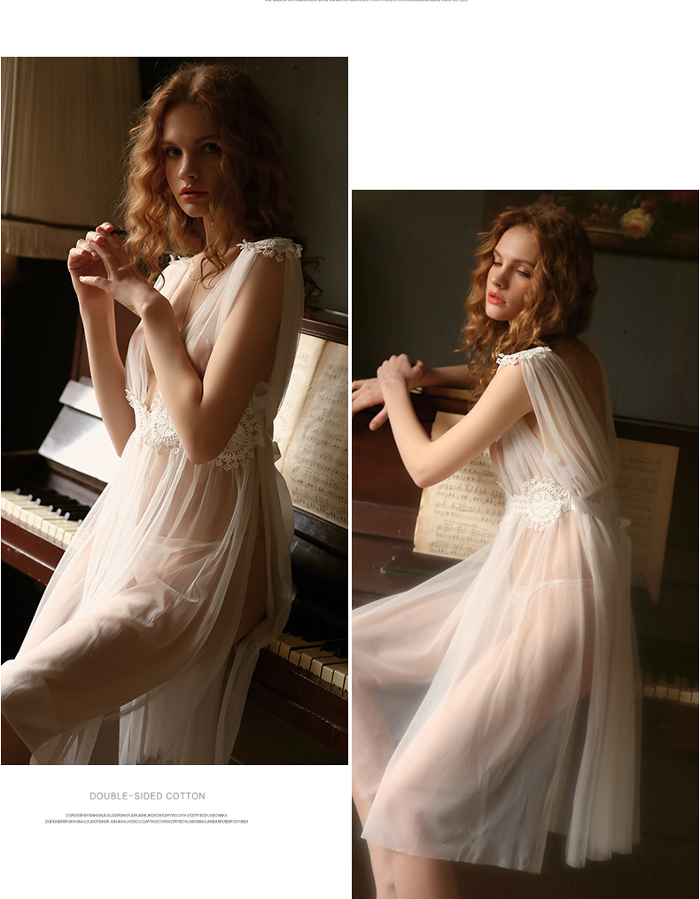 mirza mirror法国性感睡衣女透明蕾丝薄纱公主超床上情趣诱惑火辣私房