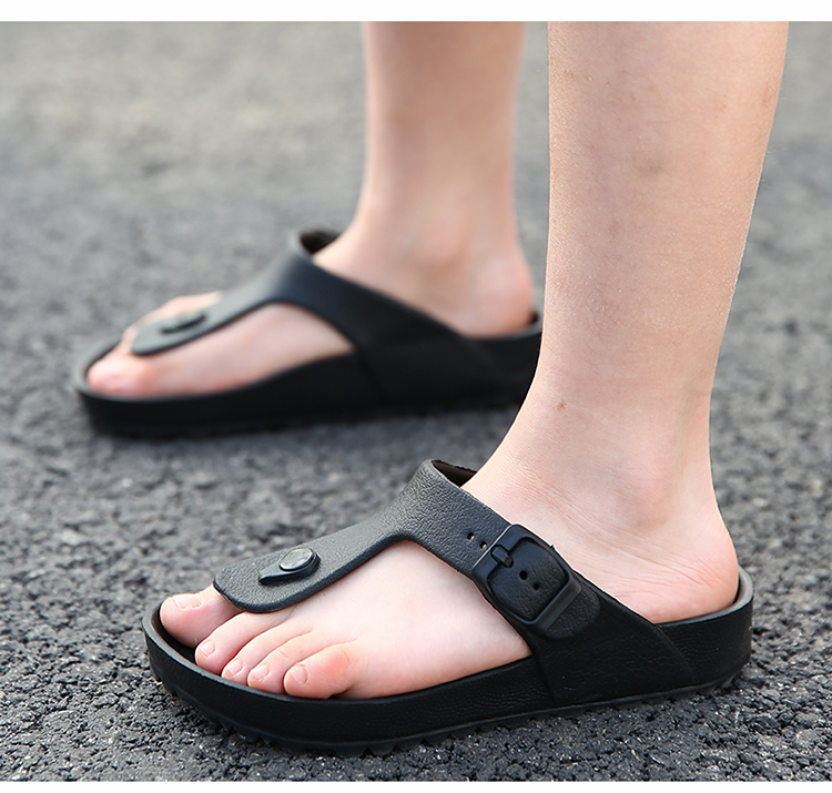 男童人字拖夏季男孩拖鞋外穿小学生沙滩鞋中大童居家凉拖防滑软底女孩