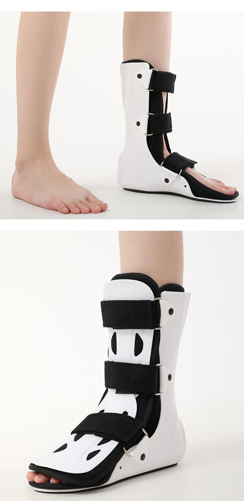 成人踝关节支具足踝固定支架足下垂内翻外翻足托脚踝护具 带盖短款(左