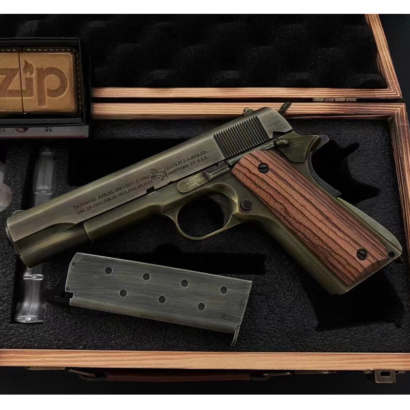 战鹰系列1911原厂战鹰zy1zy2全金玩具枪空挂回膛自动连发游戏激光安全