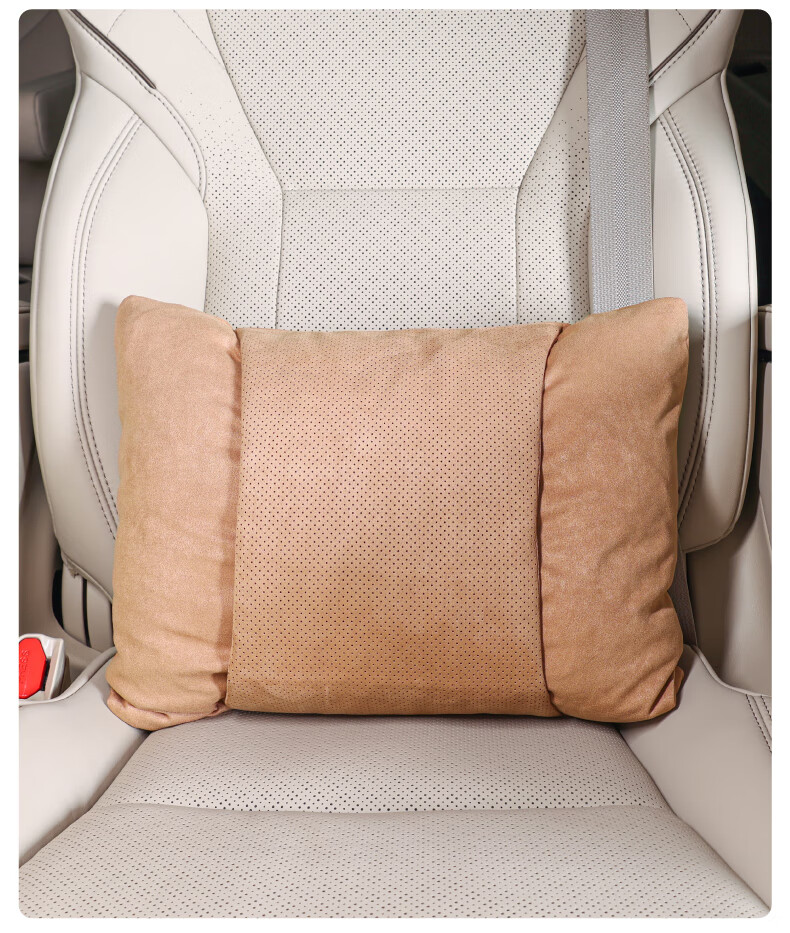 BIMLL Car Headrest for Mercedes-Benz S-Class Perforated Maybach Seat Pillow Neck Support Lumbar Cushion Universal Car Use 4