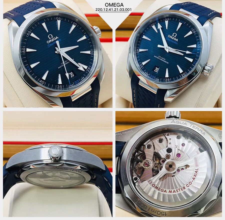 【二手95新】欧米茄男表海马系列自动机械精钢日期显示防磁二手手表41