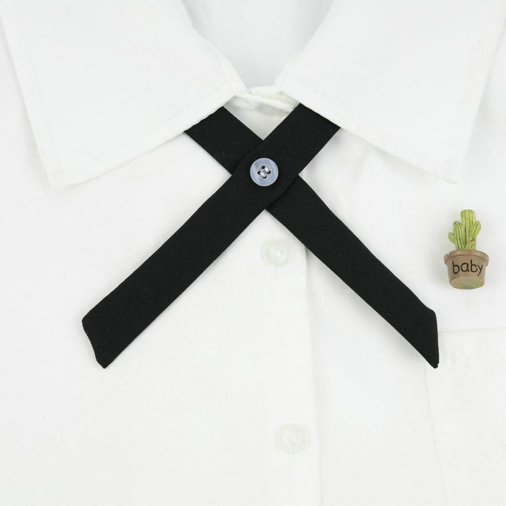 穗豆jk十字交叉酒红黑色领结校服领结领花韩版男式女生学生衬衫蝴蝶结