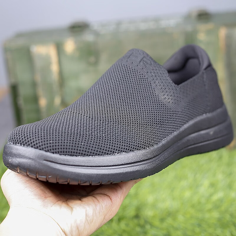 赤焰舰际华3544消防cfr布鞋居家休闲散步黑超轻便捷一脚蹬布鞋体能作