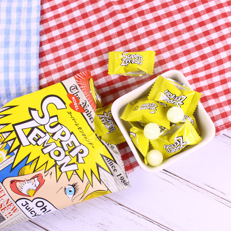 进口糖果零食 诺贝尔 特酸碳酸苏打糖汽水味super soda 可乐味