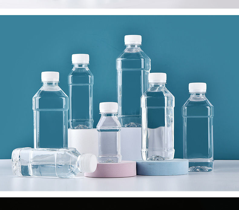 透明塑料瓶250/500ml带盖空瓶一次性矿泉水瓶pet样品饮料酵素瓶子 100