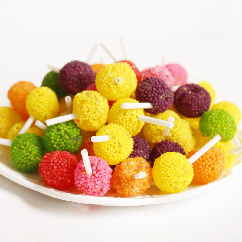 彩色珍珠软糖棒棒糖混合果味橡皮糖果味软糖零食糖果200g/1斤/2斤