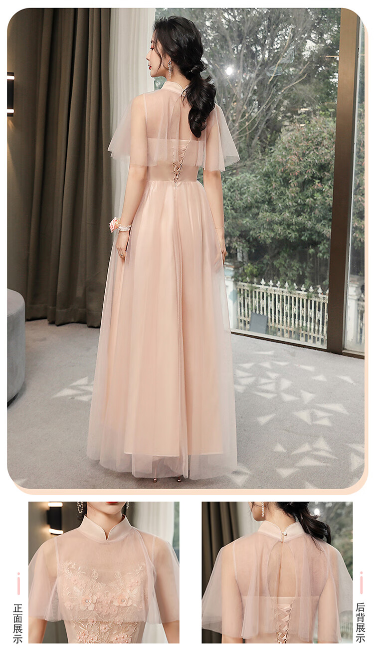 18嵗礼服女18嵗礼服长款学生生日礼物裙子高三大学毕业典礼礼生拍照