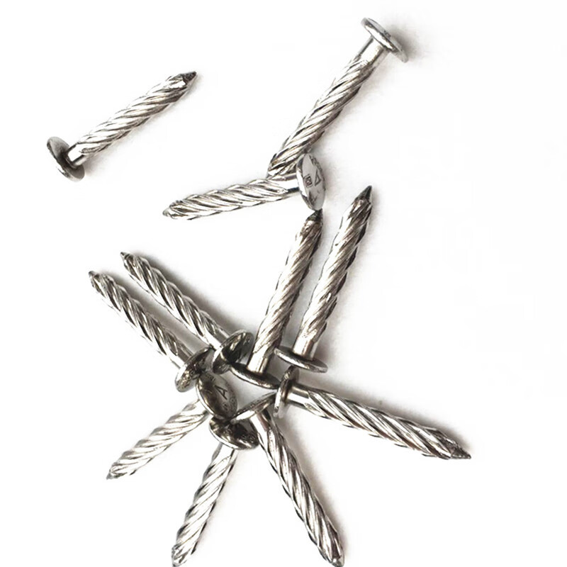 钉子国标304不锈钢螺纹钉广固钢钉镀锌铁钉8螺旋压爆钉水泥钉子 东钢