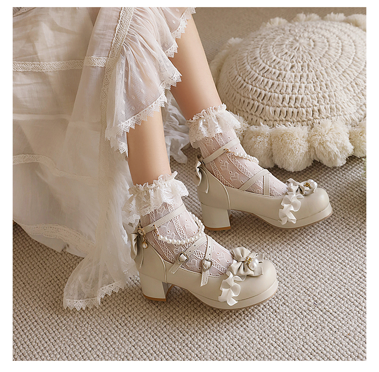 流彗洛丽塔鞋子小高跟lolita鞋子梅露露lo鞋鞋夏秋少女单鞋女jk鞋学生