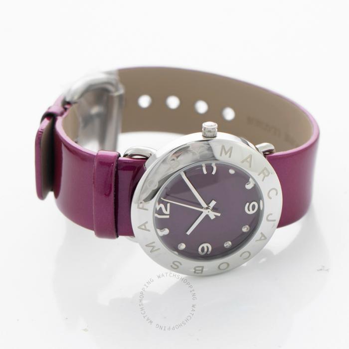 marcjacobs女士石英手表腕表表盘36mm时尚葡萄紫表盘logo设计mbm1138