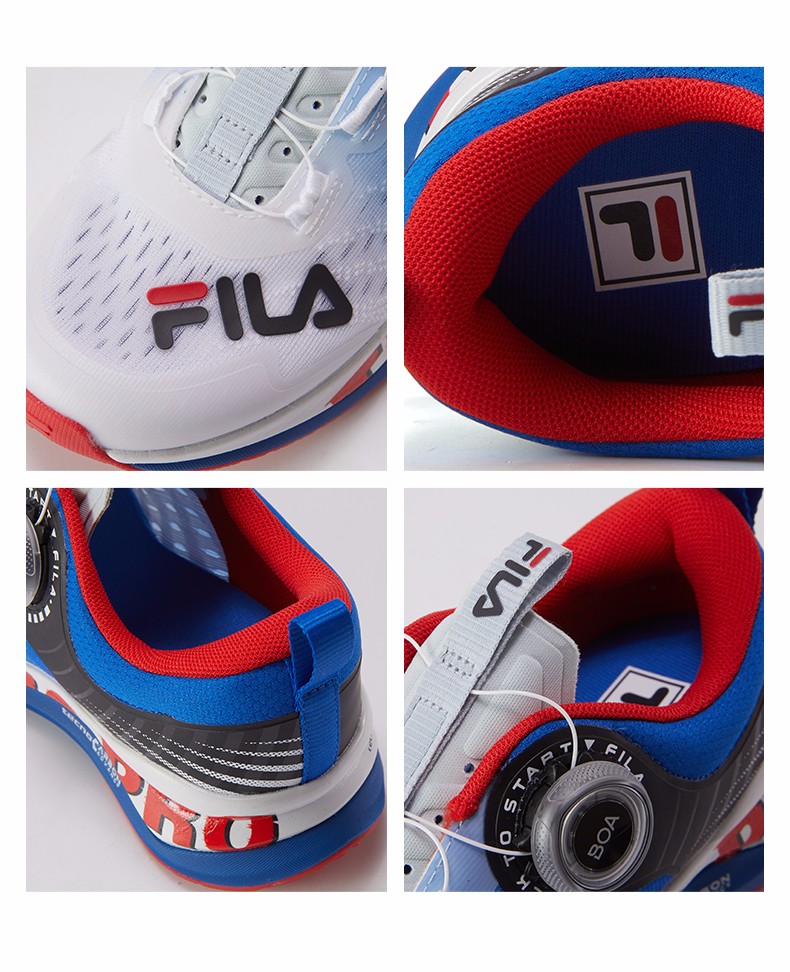 boa旋扣fila斐乐童鞋儿童碳板跑步鞋2022夏季新款网面