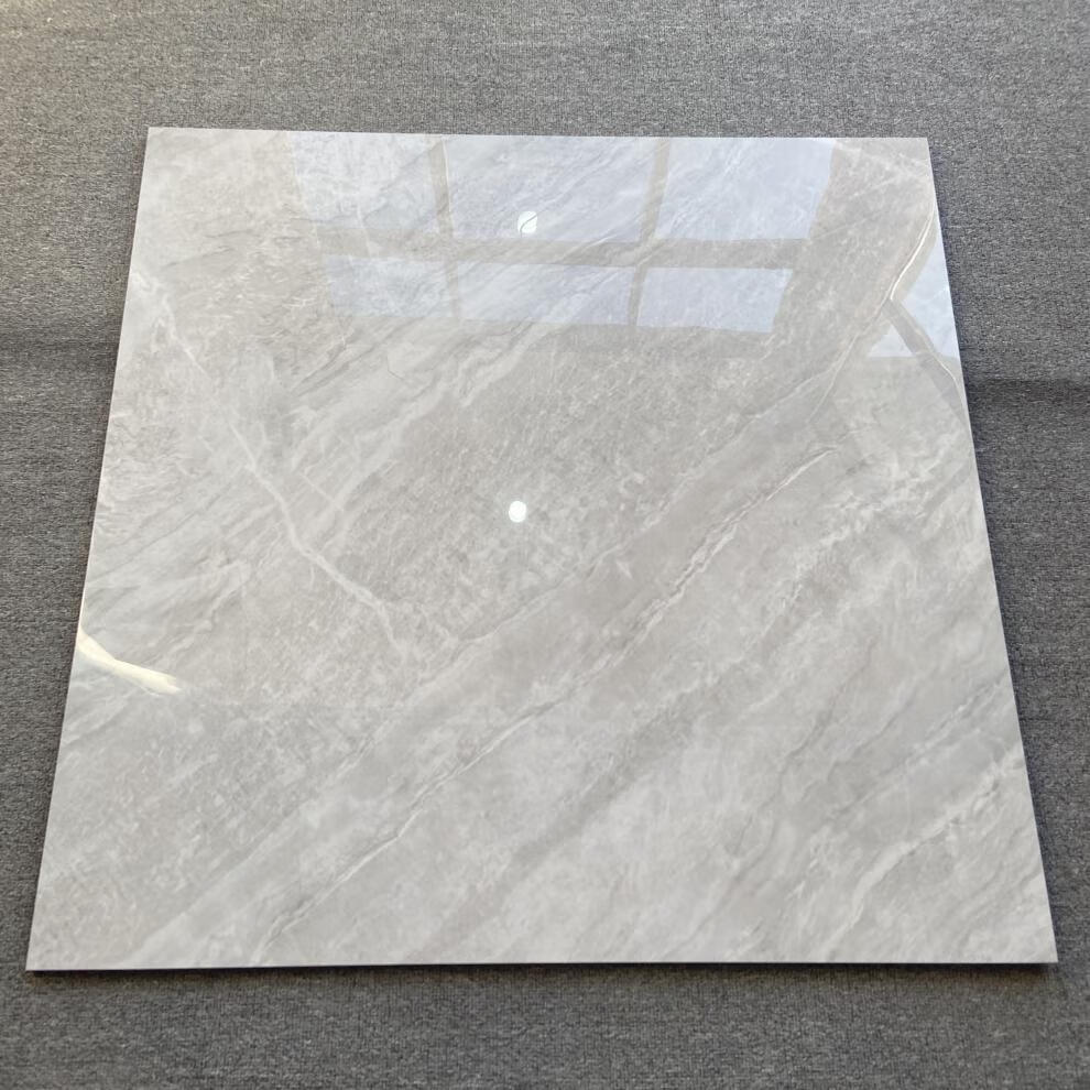灰色通体大理石800x800瓷砖客厅卧室滑地板砖抛釉微晶全瓷地砖 卡米路