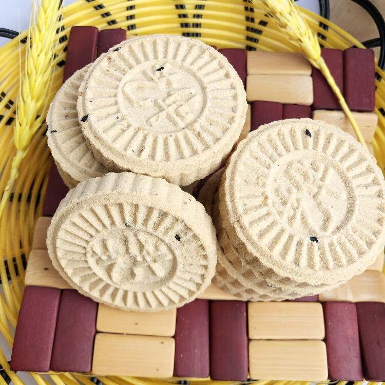 5折 炒米饼 炒米硬饼黄糖饼500g广东粤北韶关特产饼始兴零食艺华小吃