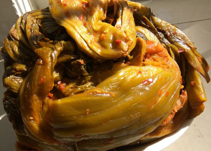 云南酸腌菜新平腌菜酸菜榨菜泡菜泰润酸腌菜整棵装 切碎装酸菜鱼 2袋