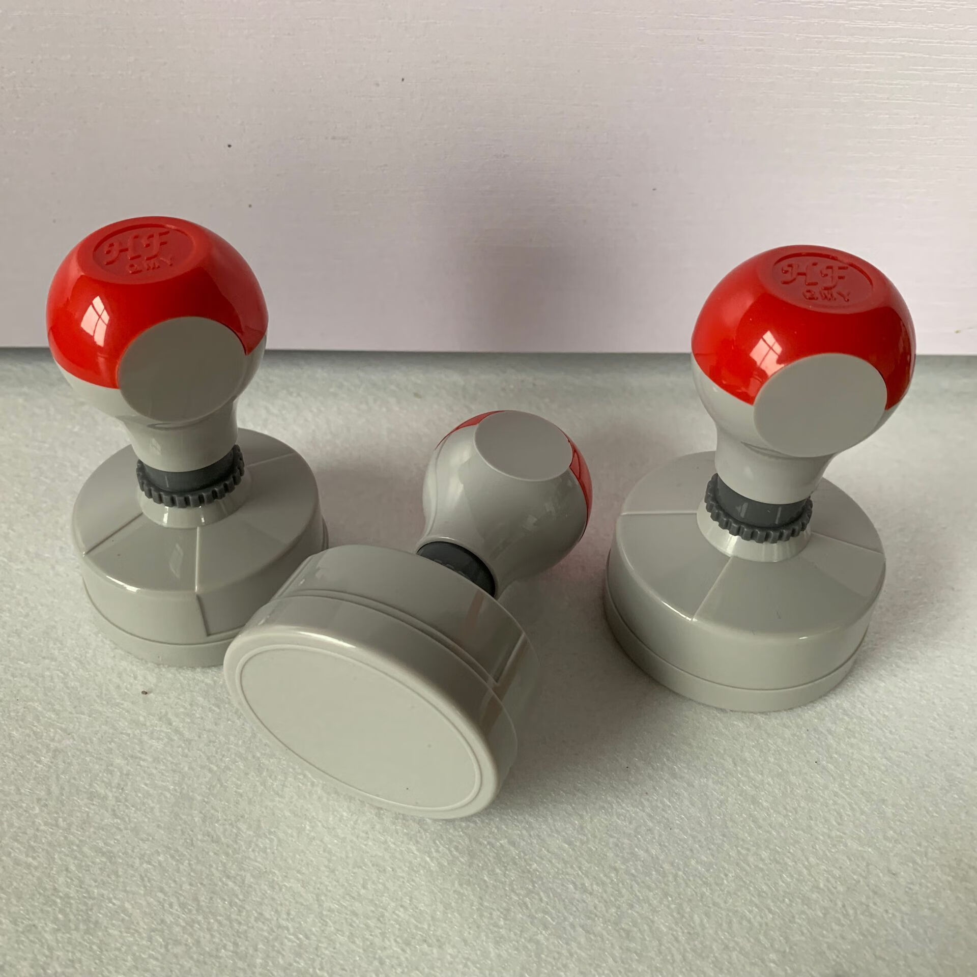 hf光敏原子印章壳白灰色印章材料弹性光敏印章材料印章材料批发枳记家