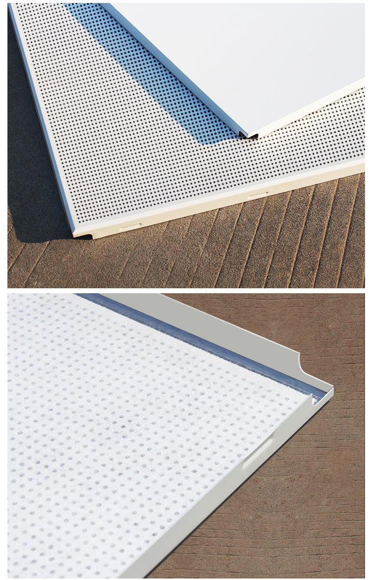 铝塑板吊顶龙督工铝扣板6x6吊顶自装办公室天花板扣板带孔穿 6*6*0.