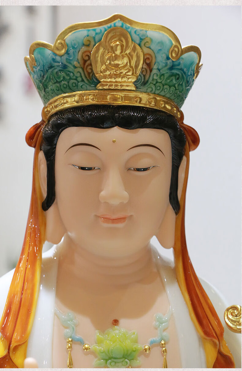 三漫陀汉白玉文殊菩萨佛像家居供佛摆件文殊普贤菩萨坐像华严三圣佛教