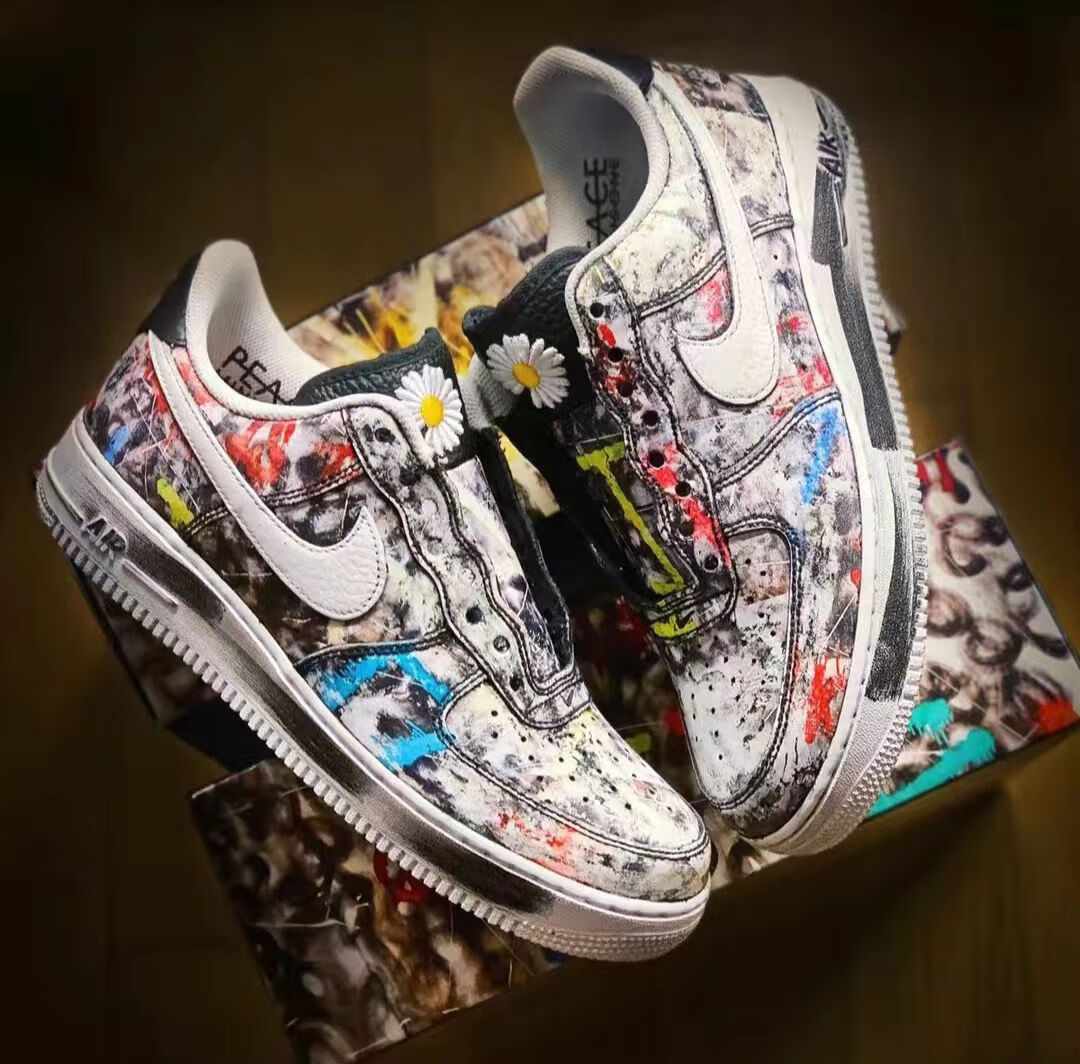 sbdunk乔1ajlowairaf1空军一号板鞋男女鞋权志龙小雏菊联名20gd红白勾