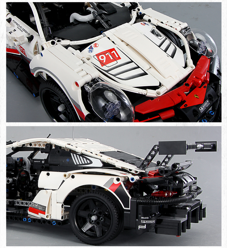 乐高(lego)保时捷911rsr拼装积木跑车42096模型汽车玩具成年人男孩