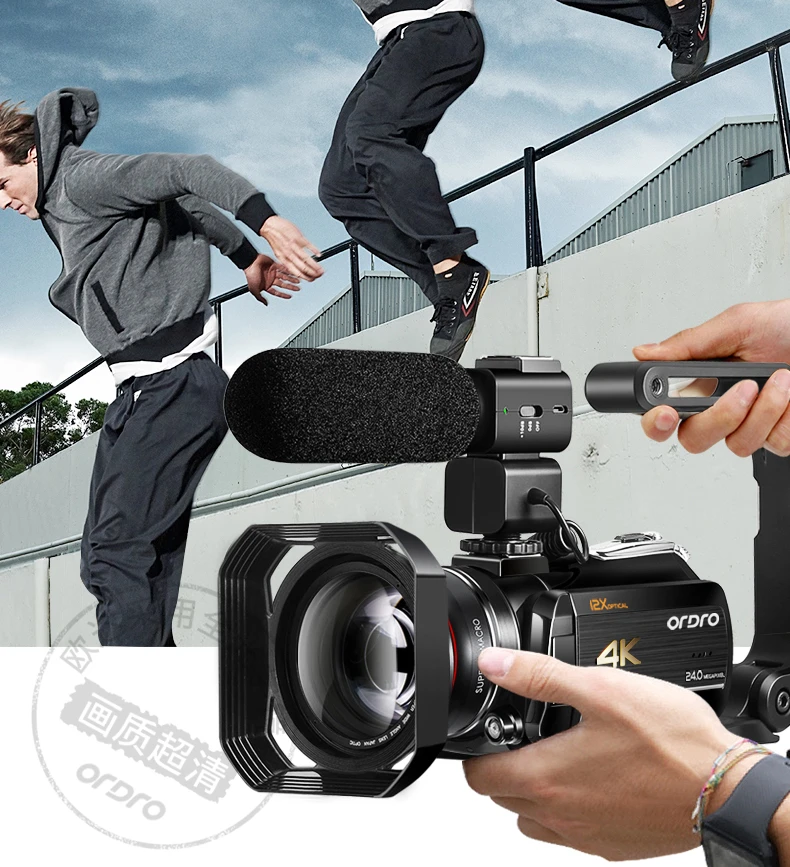 Ouda camera 4K professional live broadcast camera handheld digital DV video recorder high-definition movie electromechanical business live home travel meeting vlog small video standard + battery + 128G card + 4K + charging microphone + distance increase + photography light Ouda camera 4K professional live broadcast camera handheld digital DV video recorder high-definition movie electromechanical business live home travel meeting vlog small video standard + battery + 128G card + 4K + charging microphone + distance increase + photography light