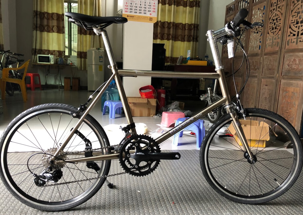 泊威尔 451公路车darkrock黑岩城市小轮车公路车自行车 451小轮径整车