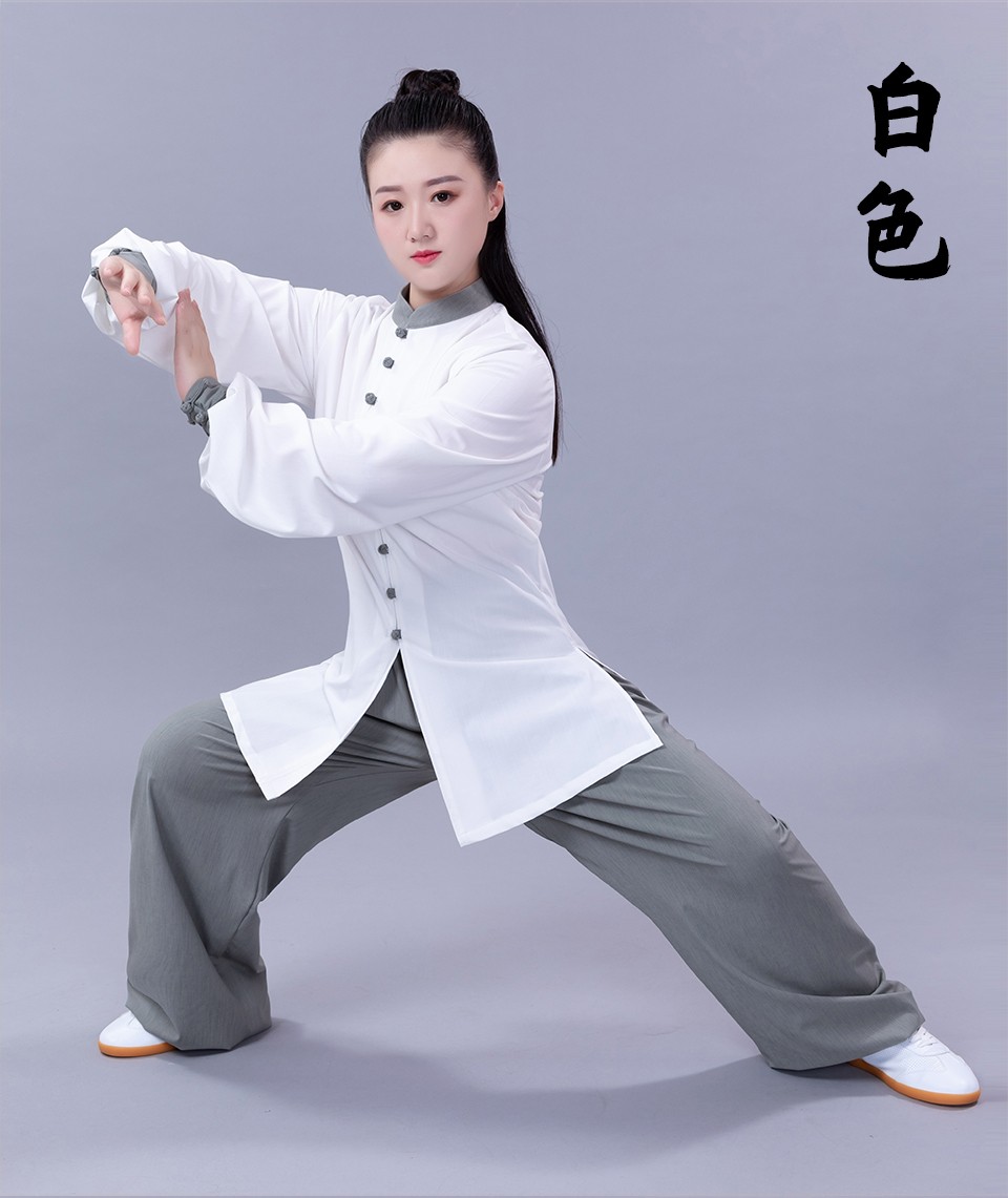 绘武太极服男女练功服春夏丝麻太极拳服装中老年休闲晨练服武术服套装