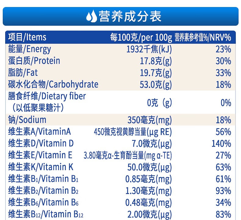 蒙牛奶粉 未来星儿童成长配方奶粉400g盒装儿童青少年学生高钙奶粉(3