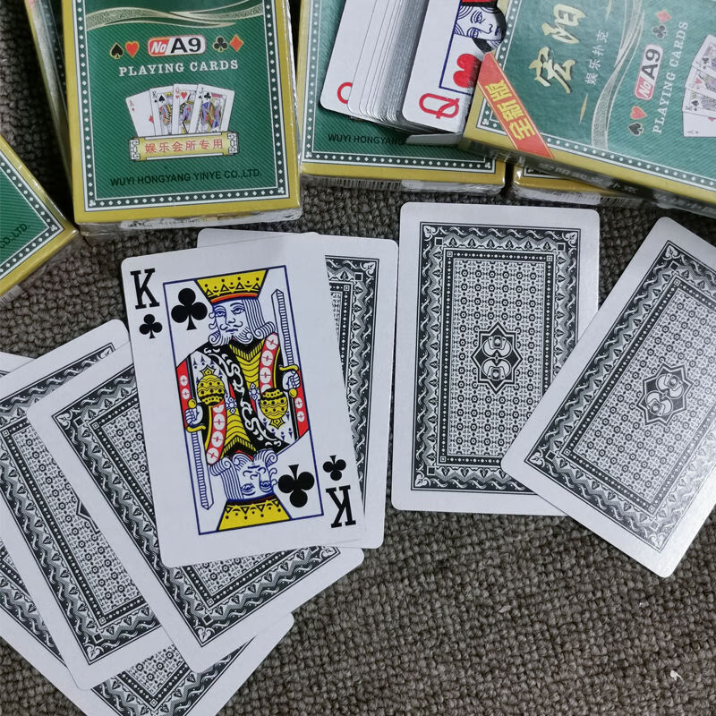 a9扑克牌纸牌家用棋牌室普通扑克厂家批发飞牌桌牌红同6副a9
