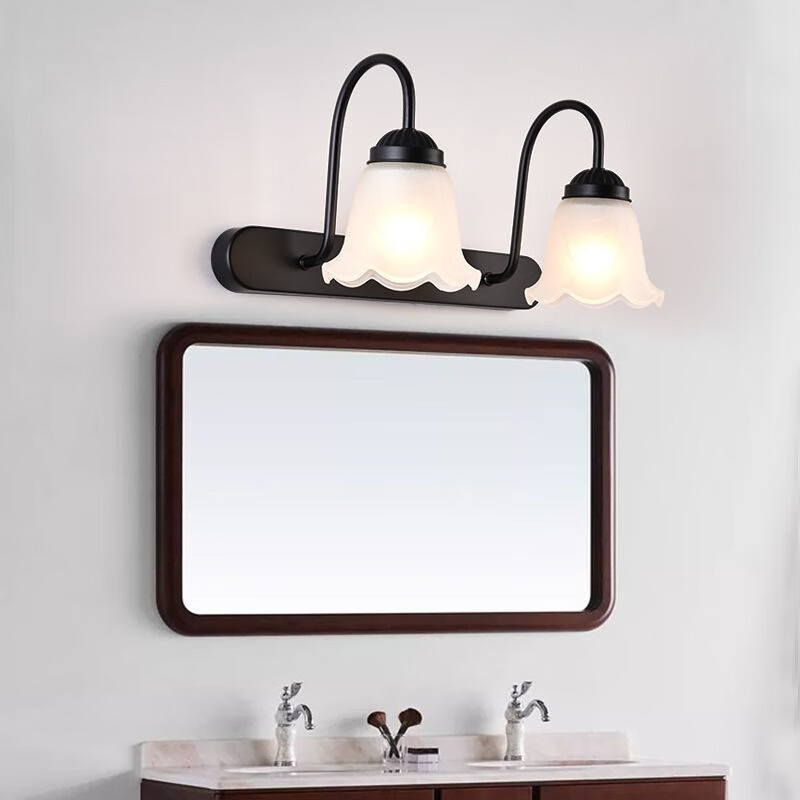 卫生间镜前灯美式led可免打孔镱前灯卫生间浴室防水防雾梳妆台化妆灯