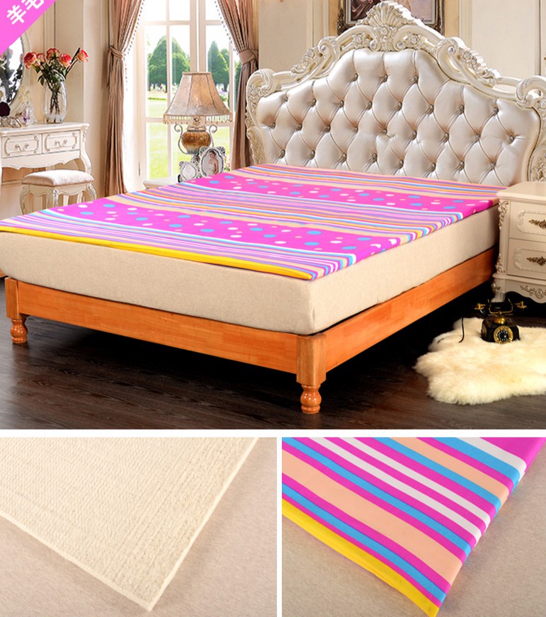 纯羊毛毡床垫榻榻米地铺学生火炕床垫宿舍床褥炕垫床毡子定做-花睡神