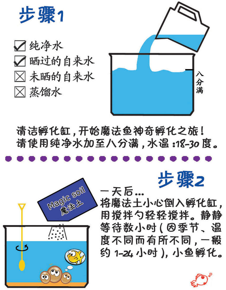 太空鱼卵 土里长出鱼 20-25粒鱼卵 魔法鱼 精装 送鱼卵 饲料 孵化盐