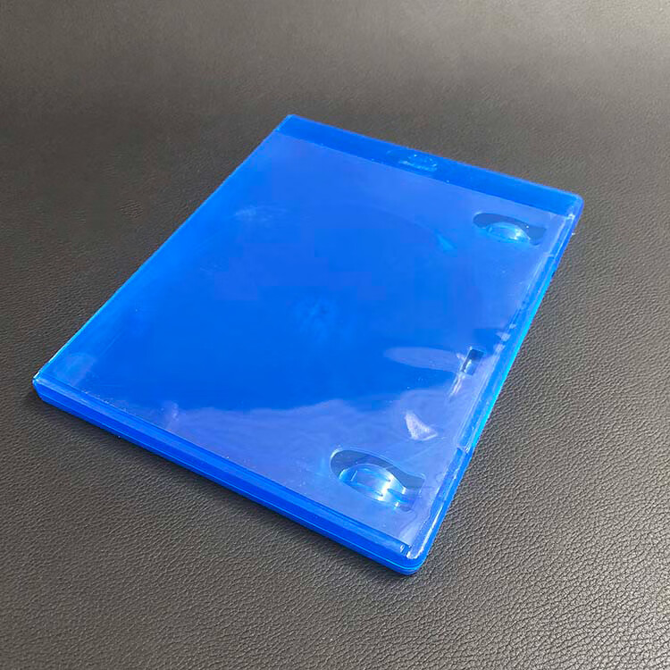 dvd光碟单片装盒光盘盒cd盒双片蓝光盒子蓝色光碟盒可插页博举润蓝光