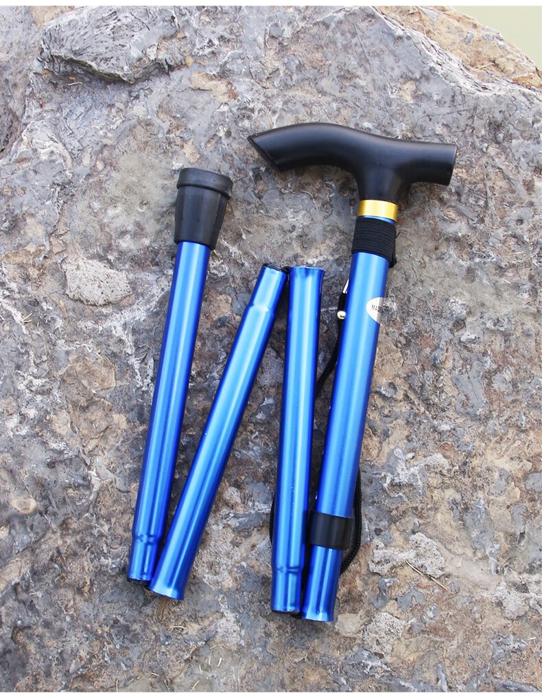 爬山拐杖儿童超轻开拓者多功能徒步仗登山杖超轻伸缩折叠徒步爬山拐杖