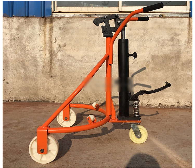 加厚鹰嘴装卸油桶手推车手动液压油桶搬运车cty圆桶车350kg升高200mm