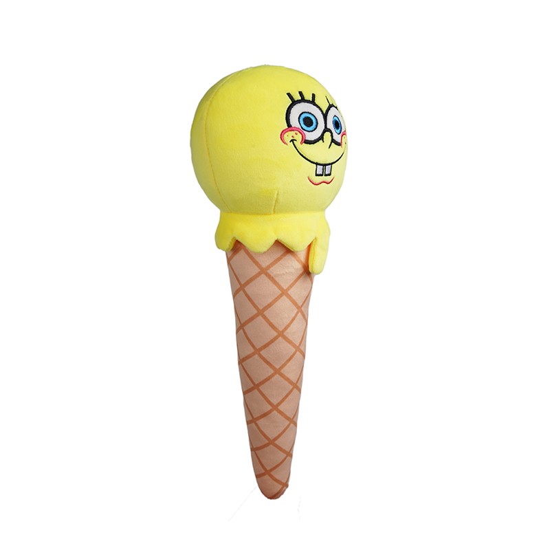potdemiel海绵宝宝派大星冰淇淋甜筒玩偶公仔按摩棒敲打锤可爱卡通
