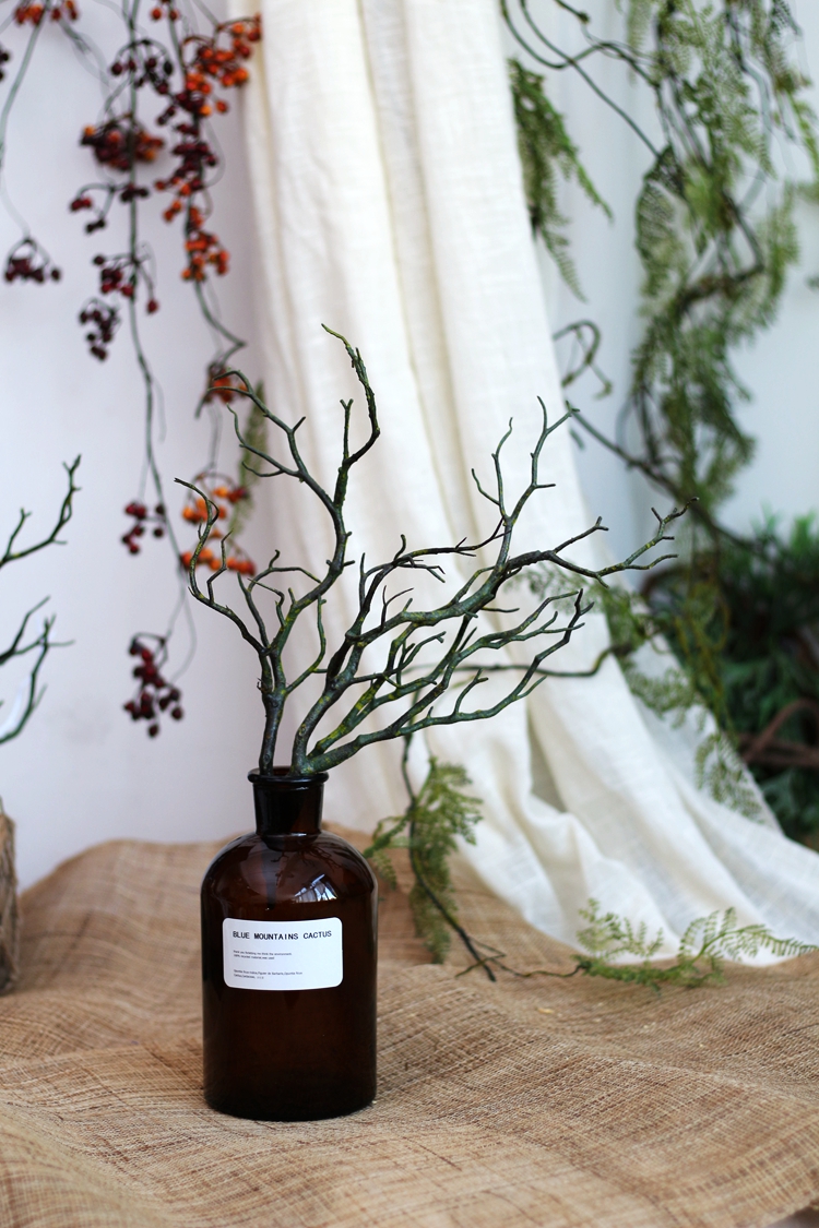 朗栩莲仿真枯树枝 仿真树枝艺术装饰树枝树干插花摆件搭配花艺 仿真