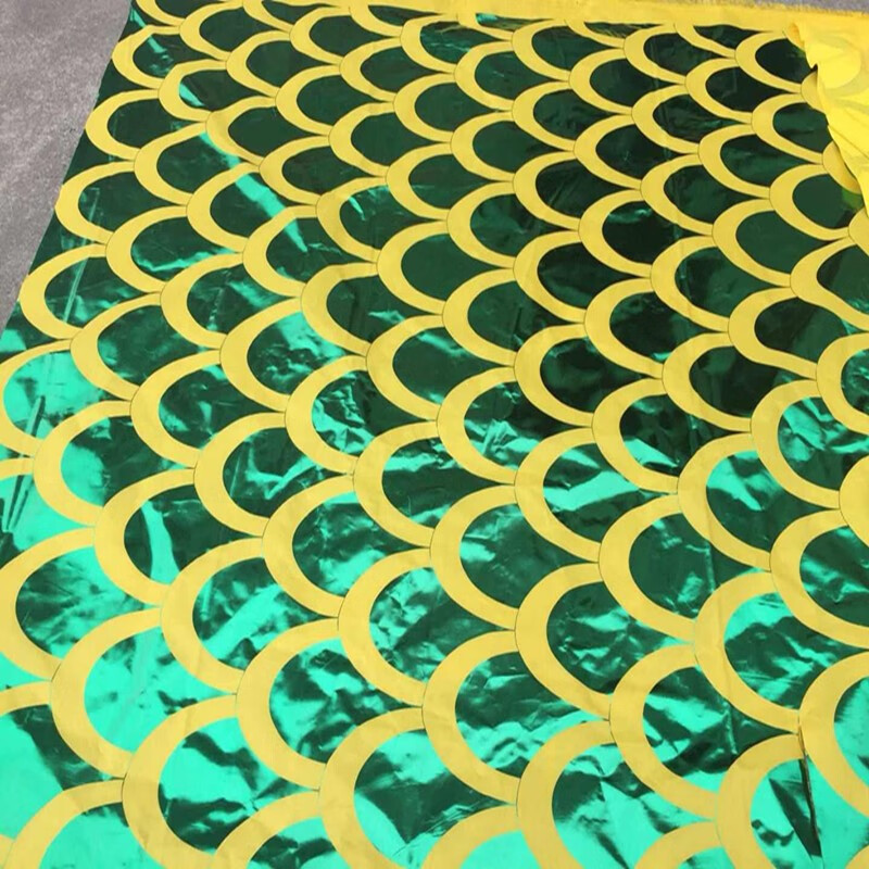 手工diy布料 烫金龙鳞龙布 牛津布龙鳞布 龙灯防水面料 红色