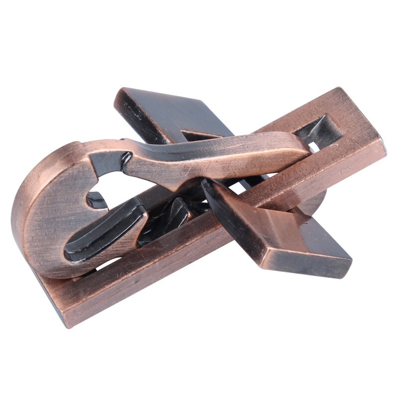 puzzle锁合金玩具全套puzzle解锁笼中星笼中取物刺球八卦锁6-15岁 结