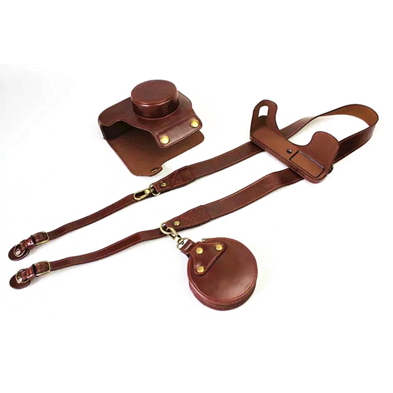 pu皮革摄影包镜头摄影保护皮套配肩带 x100f黑色【图片 价格 品牌