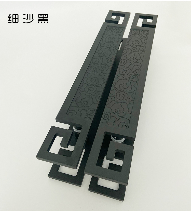 中式大门拉手仿古铜大拉把玻璃门把手定制logo酒店推拉新木门扶手红