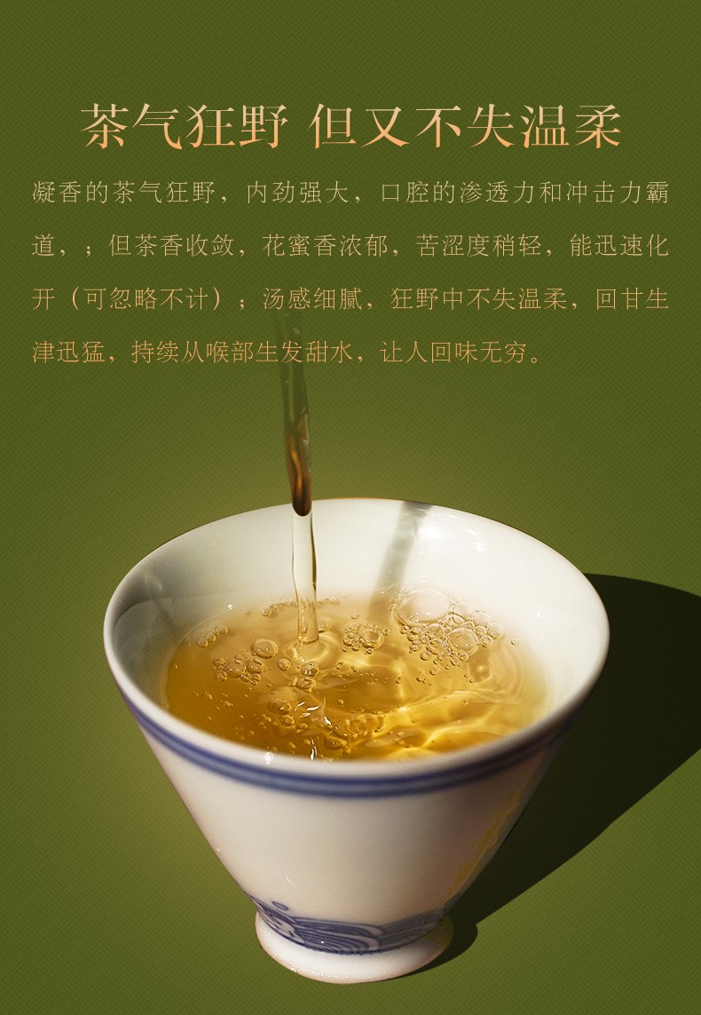 2020春茶洪普号普洱茶生茶2020年勐海雷达山古树纯料普洱生茶凝香 5片