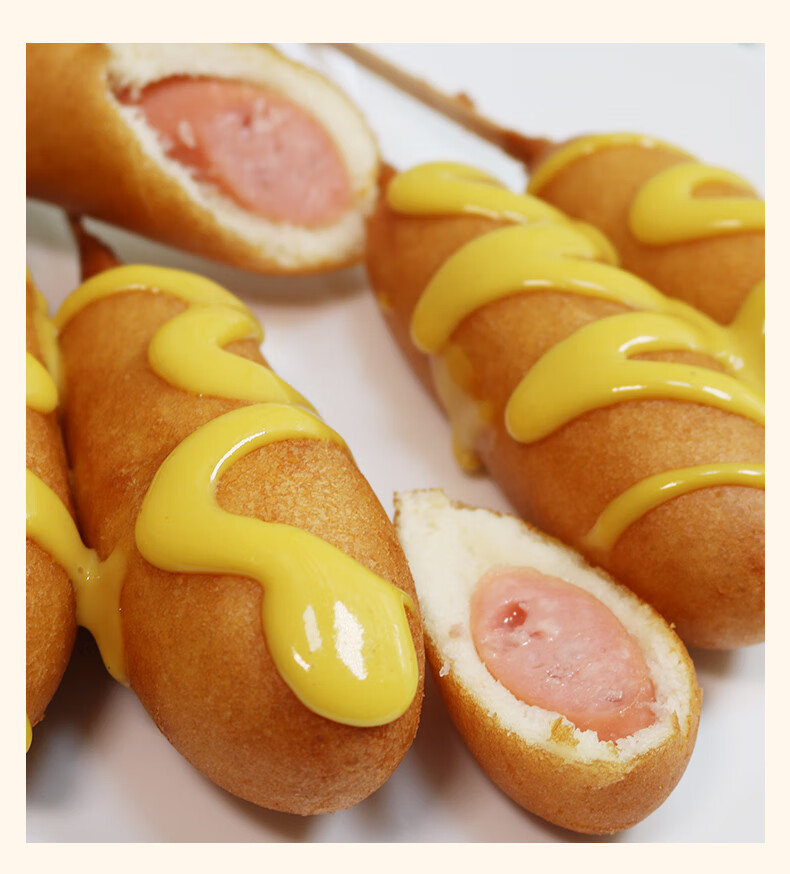 cp正大黄金热狗棒640g韩国街头油炸小吃儿童脆皮香肠美味冷冻食品黄金