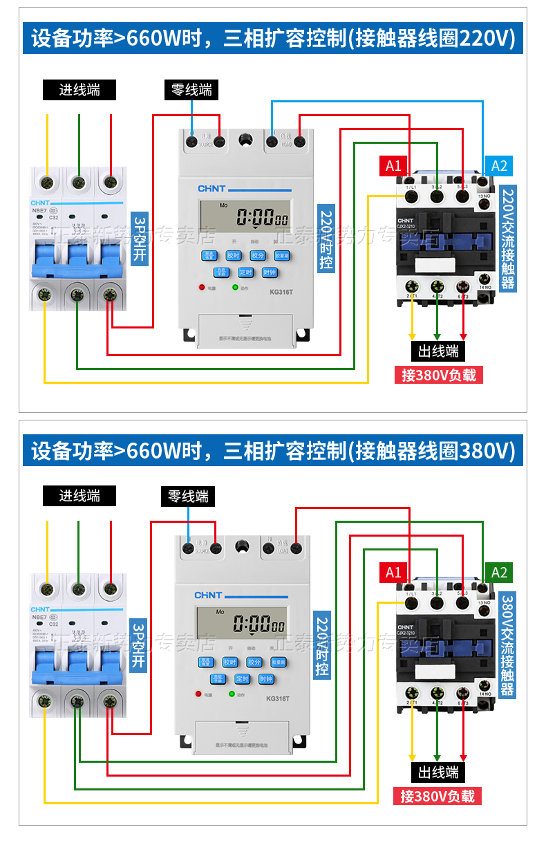 正泰时控开关220v定时器微电脑电源时间控制器路灯风扇水泵自动开关kg