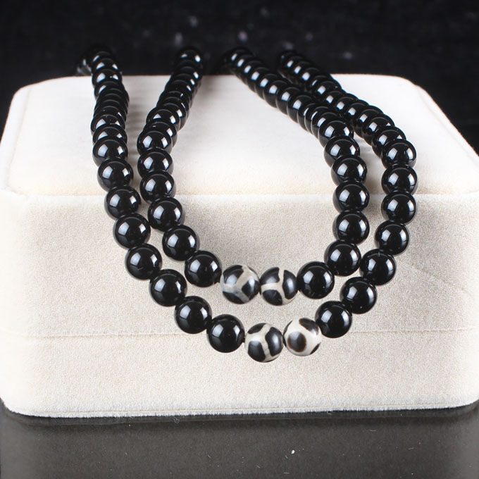 欧费罗 5分透乌鸦血石手串 风水师活佛 a款14mm【图片 价格 品牌 报价