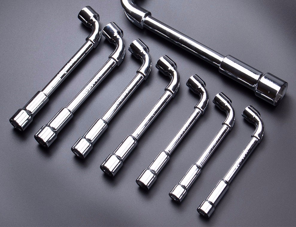 九菱l型套筒扳手汽修工具7字型双头弯头穿孔外烟袋斗型六角624mm24mm