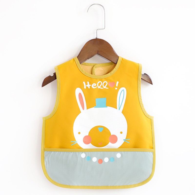 稚心宝宝围兜婴儿食饭兜儿童防水吃饭围兜男女宝宝围嘴幼儿园儿童无袖
