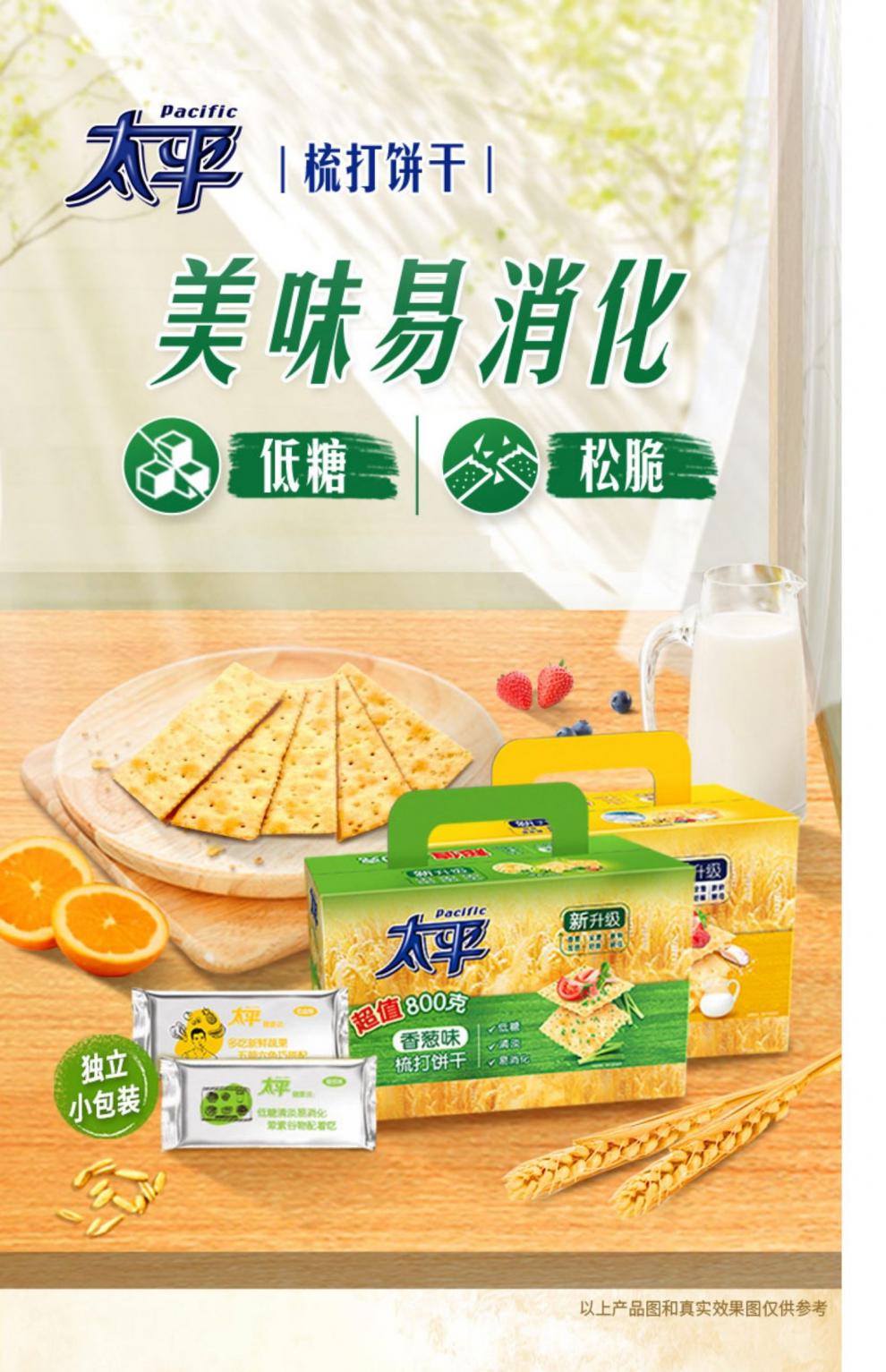 太平苏打饼干奶盐味800g亿滋苏打代餐食品小轻脆零食威化饼干 【袋装